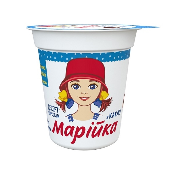 Десерт сирковий 150 г Марійка какао 5% п/стакан