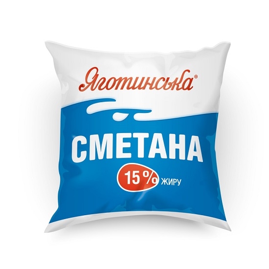 Сметана 400г Яготинська 15%