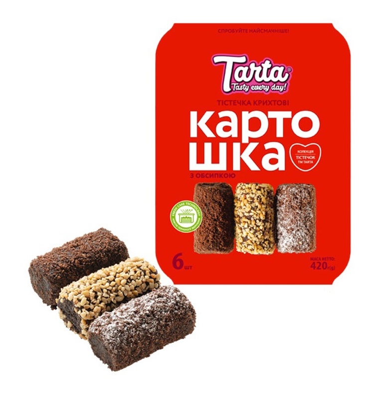 Тістечко 420 г TARTA крихтове Картошка п/уп