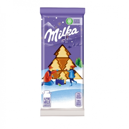 Шоколад 100г Мilka Sweet Winter с белым шоколадом