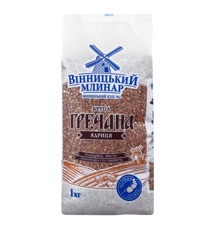 Крупа 1 кг Вінницький млинар гречана купити в Києві та Україні за ціною ...