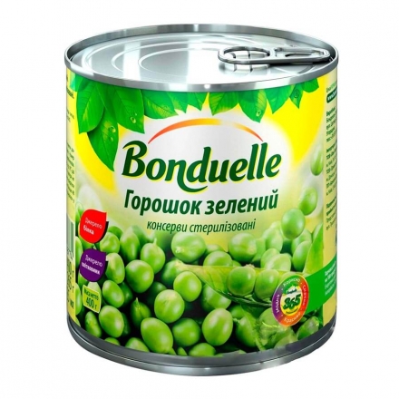Горошок Bonduelle зелений 400г