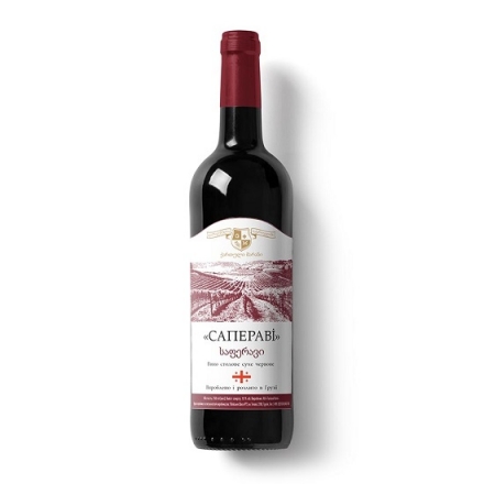 Вино 0,75 Саперави красное столовое сухое 13% об Грузия