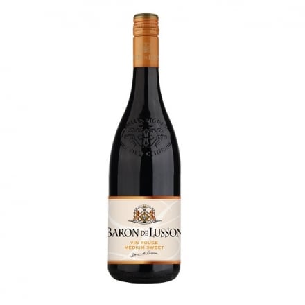 Вино 0,75л Baron de Lusson напівсолодке червоне 12%, Франція