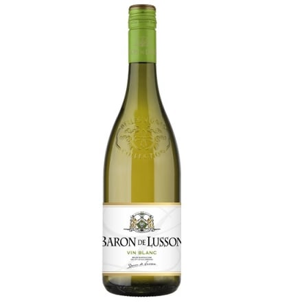Вино 0,75л Baron de Lusson сухе біле 11%, Франція
