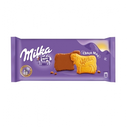 Печиво 200 г Milka Choco Cow вкрите молочним шоколадом м/уп