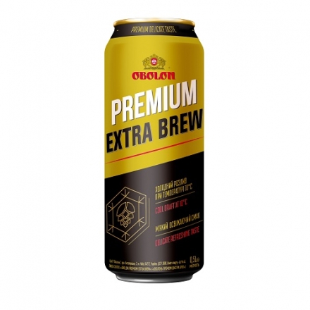Пивo 0,5 л Obolon Premium Extra Brew світлe ж/б