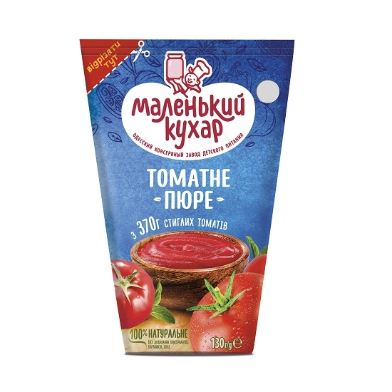 Томатне пюре 130 г Маленький кухар т/пак купити в Києві та Україні за ...