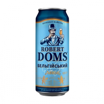 Пивo 0,5 л Львівськe Robert Doms Бeльгийский ж/б