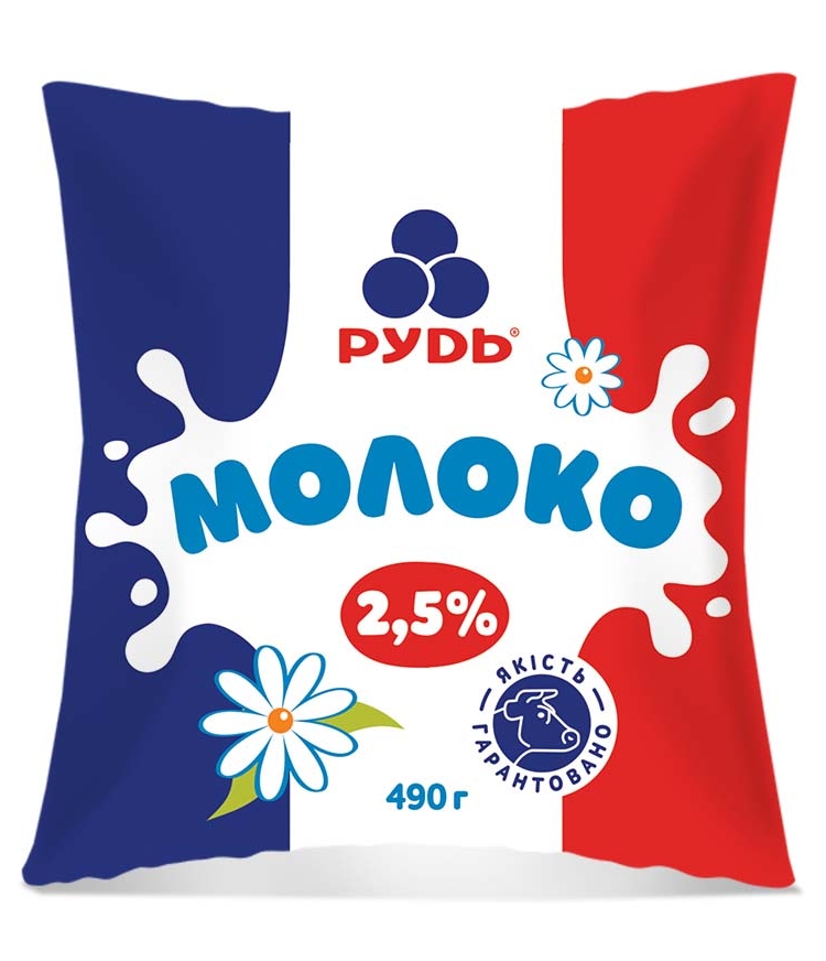 Молоко 490г Рудь 2,5% купити в Києві та Україні за ціною від 0 грн ...