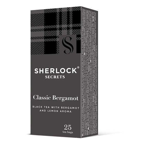 Чай (25 ф/п х 1,8г) SHERLOCK Sekrets Classic Bergamot чорний з ароматом бергамоту та лимону к/уп