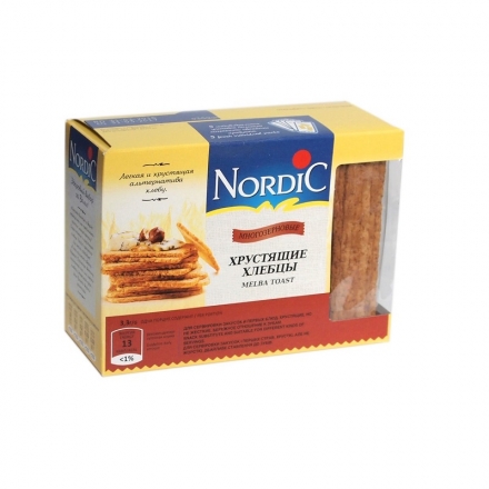 Хрустящие хлебцы 100г Nordic из злаков многокомпонентные