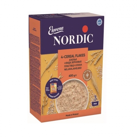 Пластівці 0,6 кг NordiC 4 злака