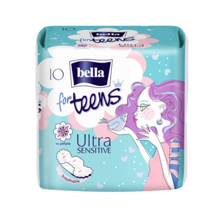 Прокладки 10 шт Bella for Teens Ultra Sensitive extra soft