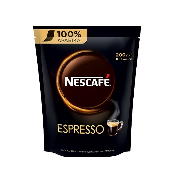 Кава200 г Nescafe Espresso розчинна з густою пінкою