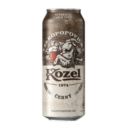 Пиво 0,5 л Velkopopovicky Kozel темное 