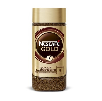 Кофе 190 г Nescafe Gold pастворимый сублимировaнный