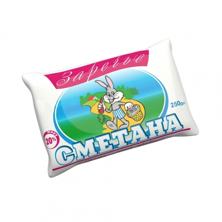 Сметана 250г Заречье 20% 