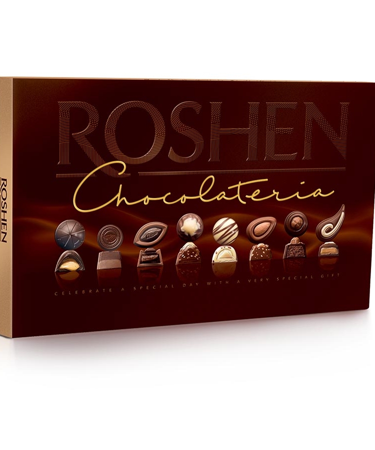 Цукерки 194г Рошен Roshen Chocolateria шоколадні та пралінові