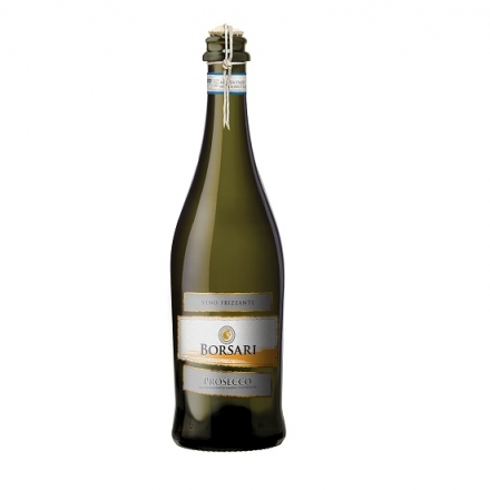 Вино ігристе 0,75 л Borsari біле Prosecco Frizzante 10,5 % скл/пл Італія