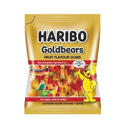 Цукерки 80 г HARIBO Золоті ведмедики желейні неглазуровані