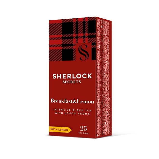 Чай ( 25 ф/п * 1,8 г) Sherlock Secrets Breakfast & Lemon чорний байх.аром.з дод.росл.сир.з ярл.к/уп