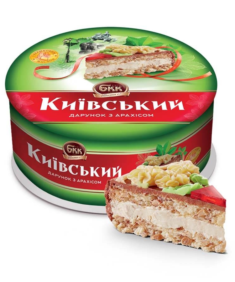 Торт 450г КБКК Київський дарунок з арахісом