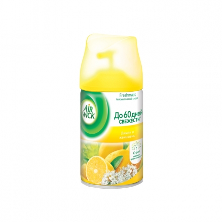 Освежитель воздуха 250 мл Air Wick Freshmatic лимон и женьшень аэрозоль