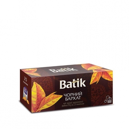 Чай (25 ф / п х 2 г) Batik Ceylon Pure Tea Черный Бархат байховый черный