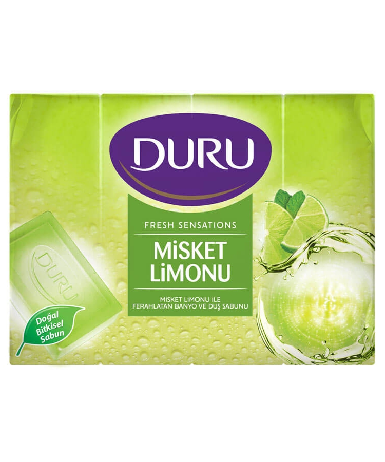 Мило 4x150г Duru гліцеринове тверде з екстрактом лайму купити в Києві ...