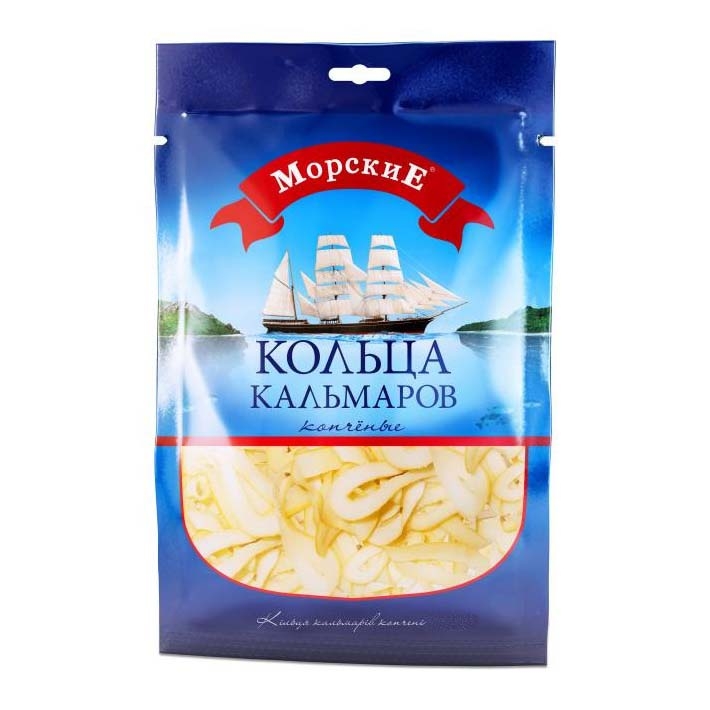 Кільця кальмару 42г Морські копчені купити в Києві та Україні за ціною ...