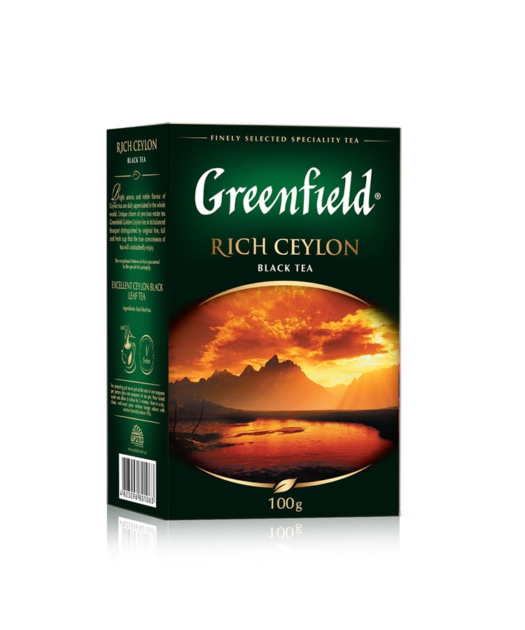 Чай 100 г Greenfield Rich Ceylon черный листовой купить в Киеве и ...