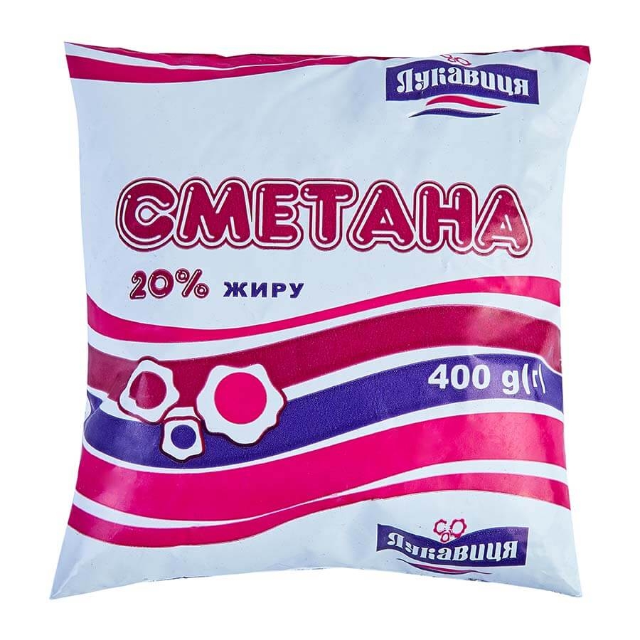 Сметана 400 г Лукавица 20% купить в Киеве и Украине по цене от 0 грн ...