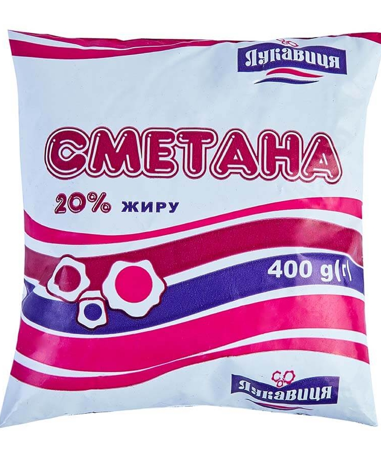 Сметана 400г Лукавиця 20% купити в Києві та Україні за ціною від 0 грн ...