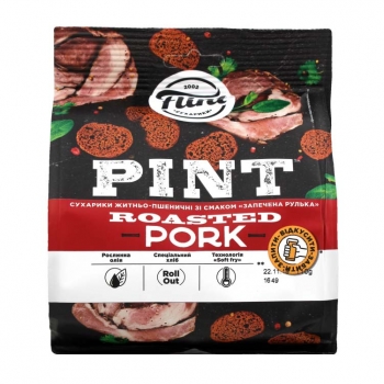 Купить Сухарики 115 г ржано-пшеничные Flint Pint со вкусом Запеченная рулька в АТБ Market