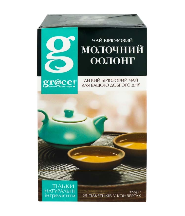 Чай (25 ф/п х 1,5г) GRACE молочний оолонг бірюзовий байховий купити в ...