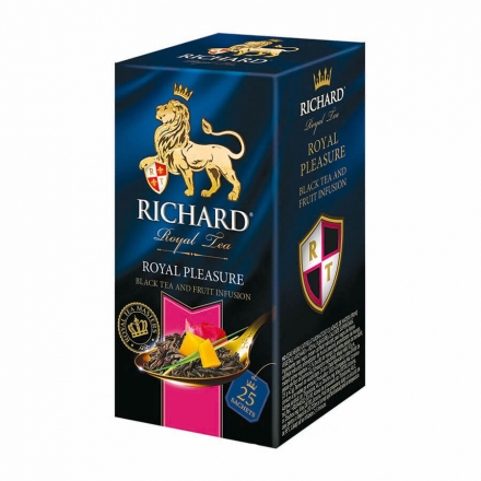 Чай (25 ф/п х 2г) Richard Royal Pleasure чорний байховий ароматизований