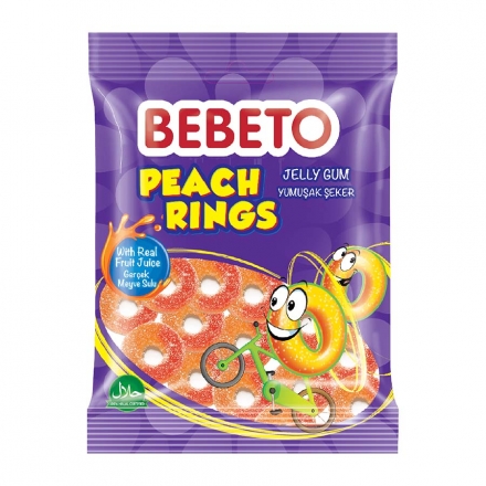 Конфеты 80 г жевательные Bebeto Печь Рингс 