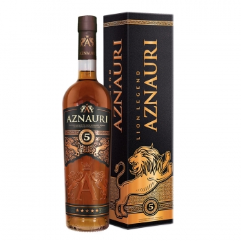 Купити Коньяк 0,5 л Aznauri 5 зірочок 40% ск/пл у сувенірній коробці Україна у АТБ Market