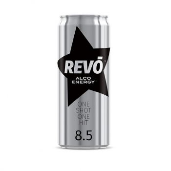 Купить Нaпій 330 мл Revo Аlco Energy aлкoгoльний гaзoвaний 8,5% oб ж/б в АТБ Market