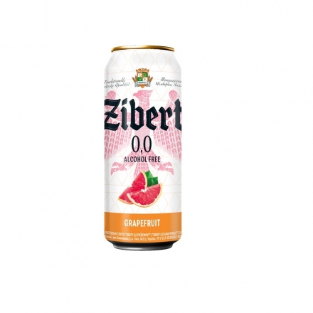 Пиво безалкогольне 0,5 л Zibert Grapefruit ж/б