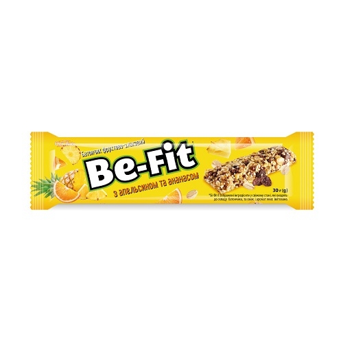 Батончик 30г Своя Лінія Ве-Fit злаково-фруктовий з апельсином та ...