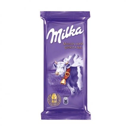 Шоколад 90 г Мilka молочный с альпийским молоком