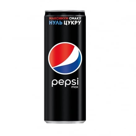 Напій 330 мл Pepsi BLACK безалкогольний сильногазований ж/б