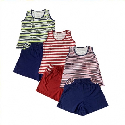 Купити Комплект для жінок з 2-х предметів (майка+шорти), бавовна - 100%, р-ри 46-52, в асортименті у АТБ Market