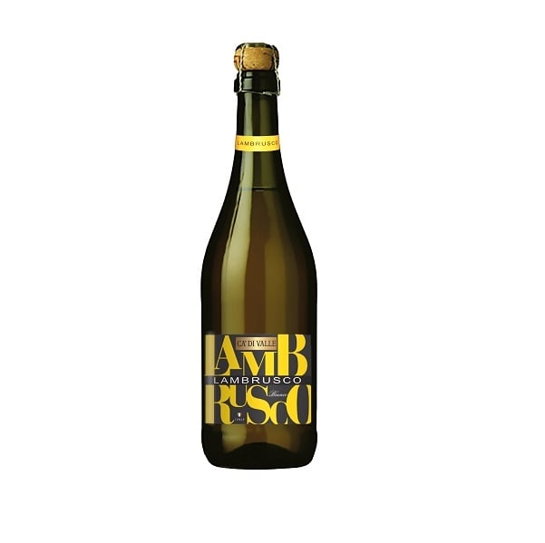 Вино 0,75 л газоване CA' DI VALLE LAMBRUSCO напівcолодке біле 7,5% об ...