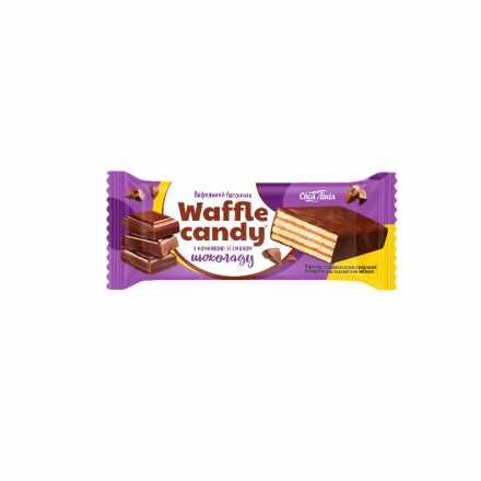 Цукерки Своя Лінія Waffle candy вафельні зі смаком шоколаду вагові