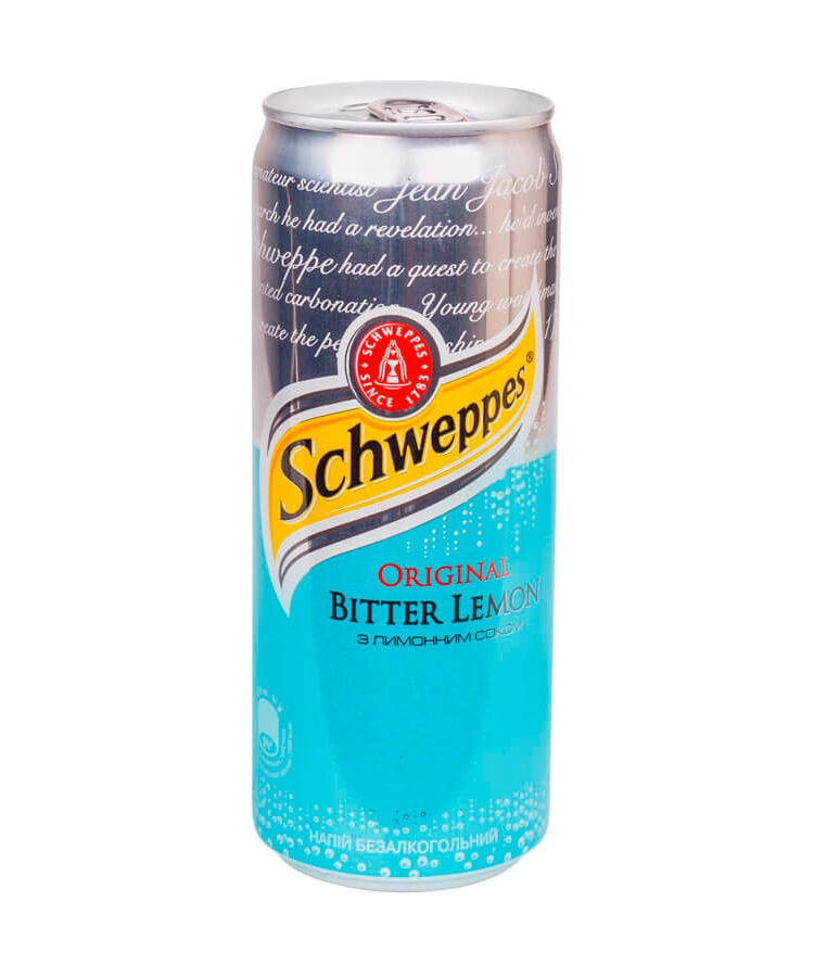 ➤ Напиток 330 мл Schweppes Bitter Lemon безалкoгoльний