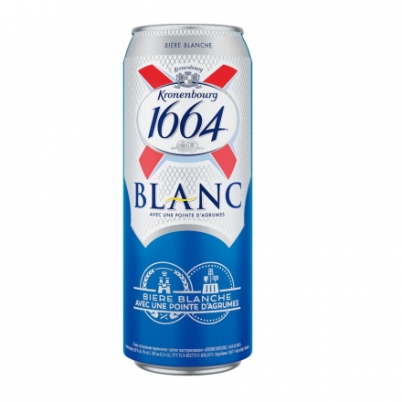 Пиво 0,5 л Kronenbourg 1664 BLANC ж/б