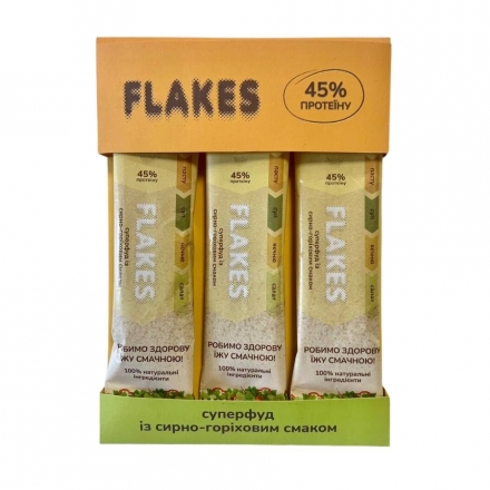 Пластівці 15 г Flakes дріжджові неактивні із сирно-горіховим смаком м/уп